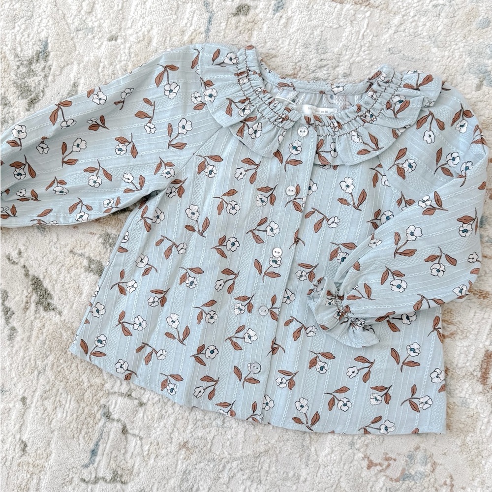 Zara Girls Floral Shirt NWT